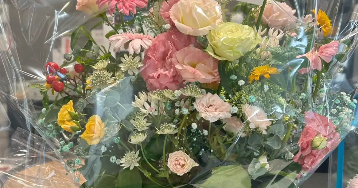 オープン記念にお花をたくさんいただきました!